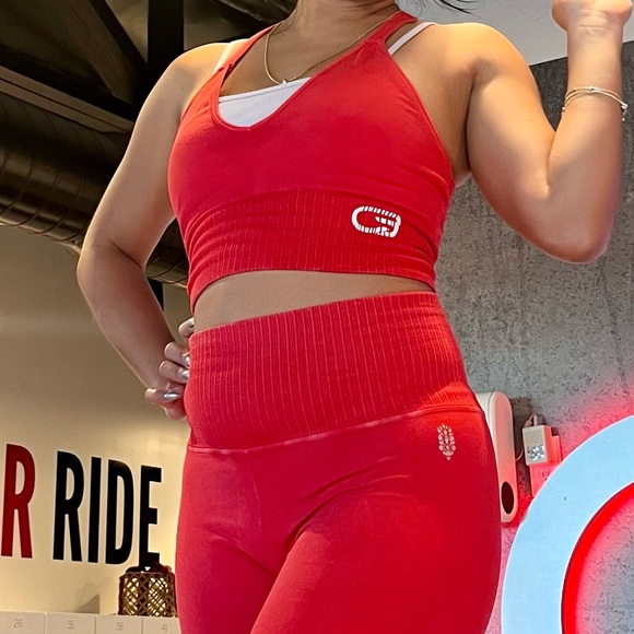 Cyclebar Red Sports Bra - Picture 5 of 5